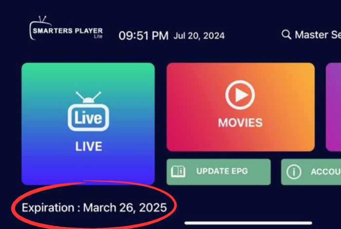 Abonnement IPTV expiré