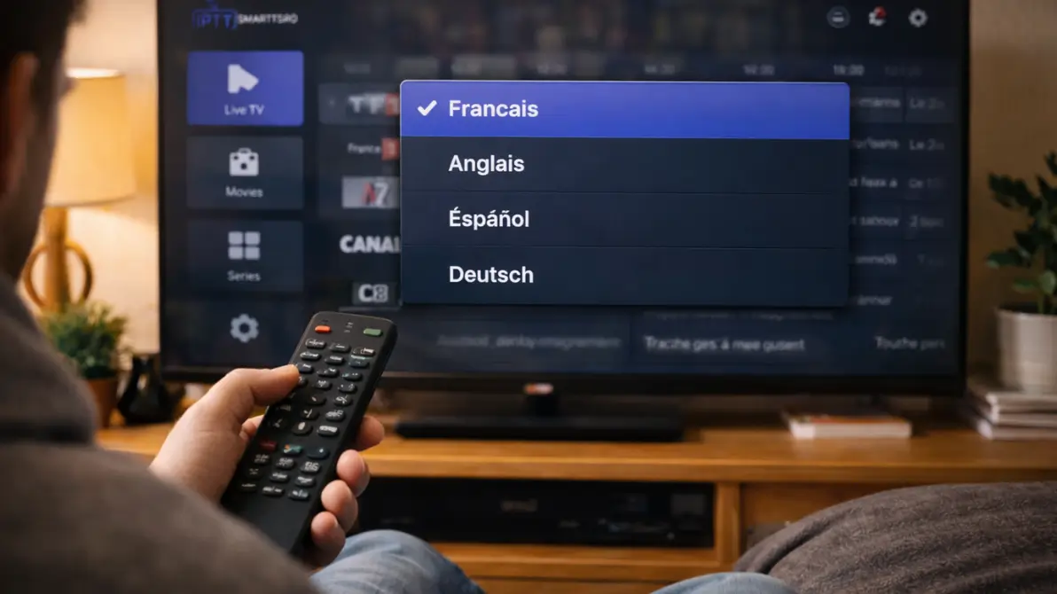 changer la langue sur iptv
