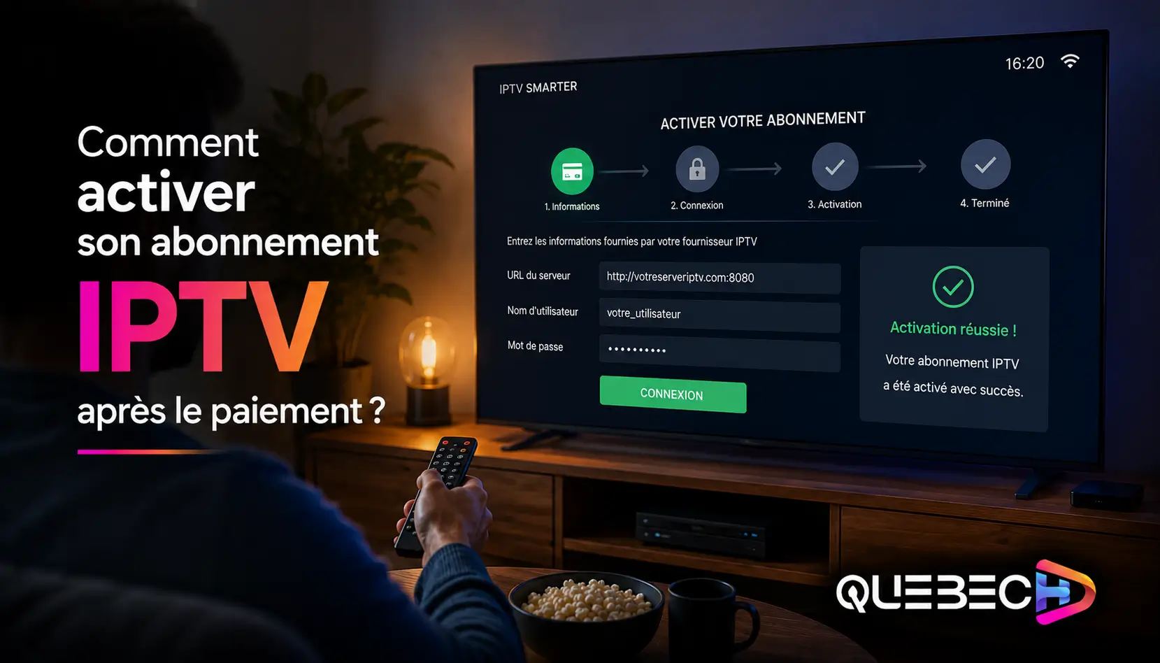 activer son abonnement iptv après le paiement