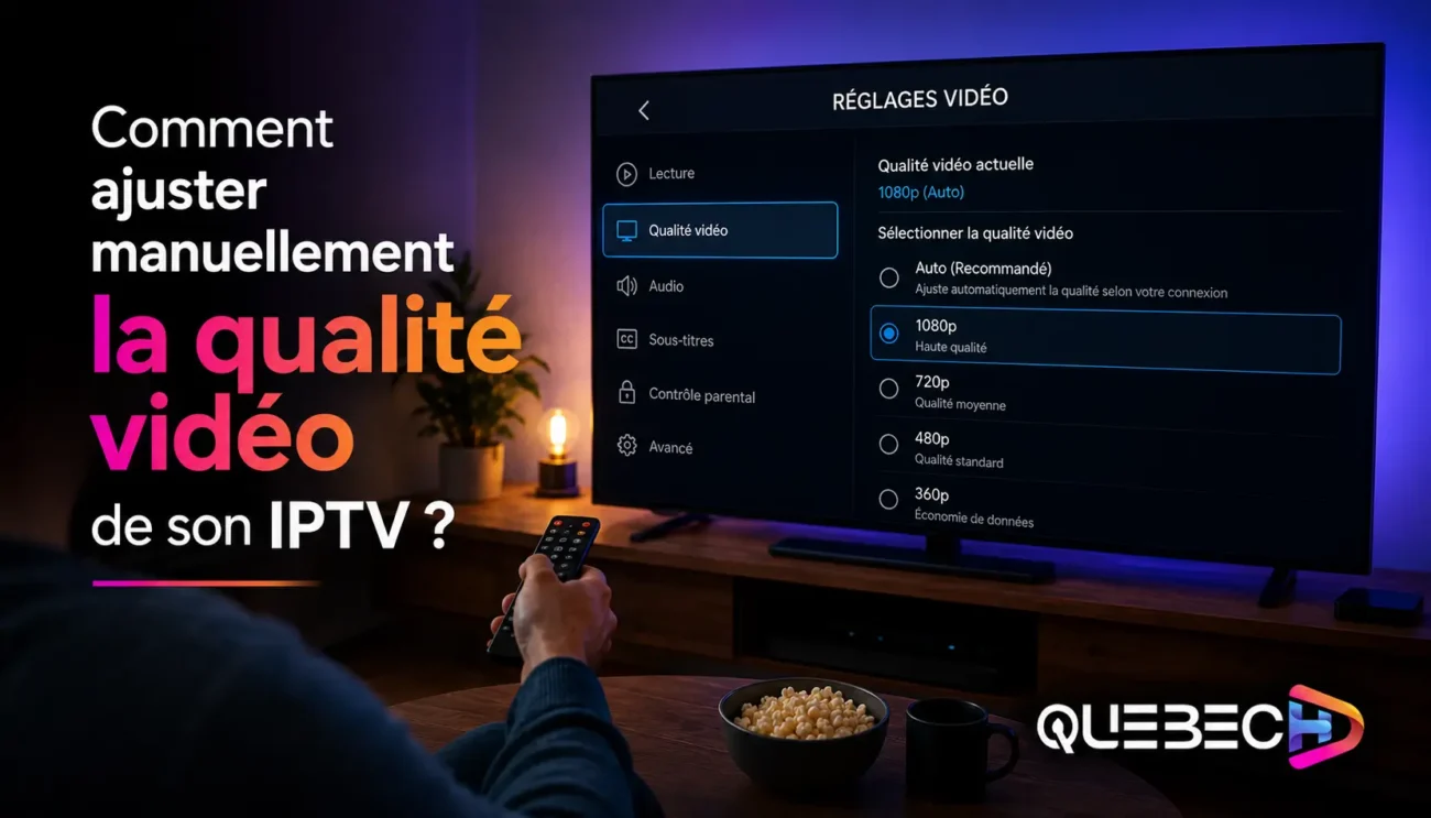 ajuster la qualité vidéo de son iptv
