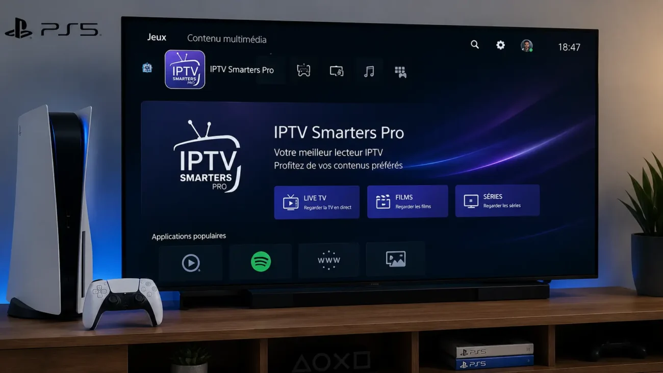 installer et configurer iptv smarters pro sur ps5