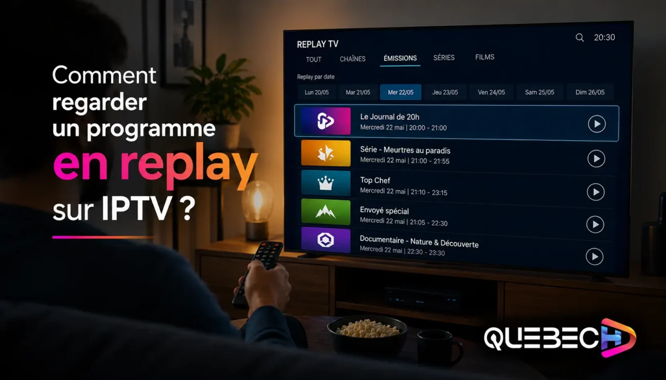 regarder un programme en replay sur iptv